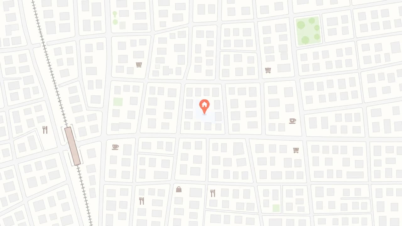 アクアリオ蒼海テラス 1F周辺の地図